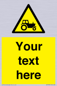 Custom warning farm machinery